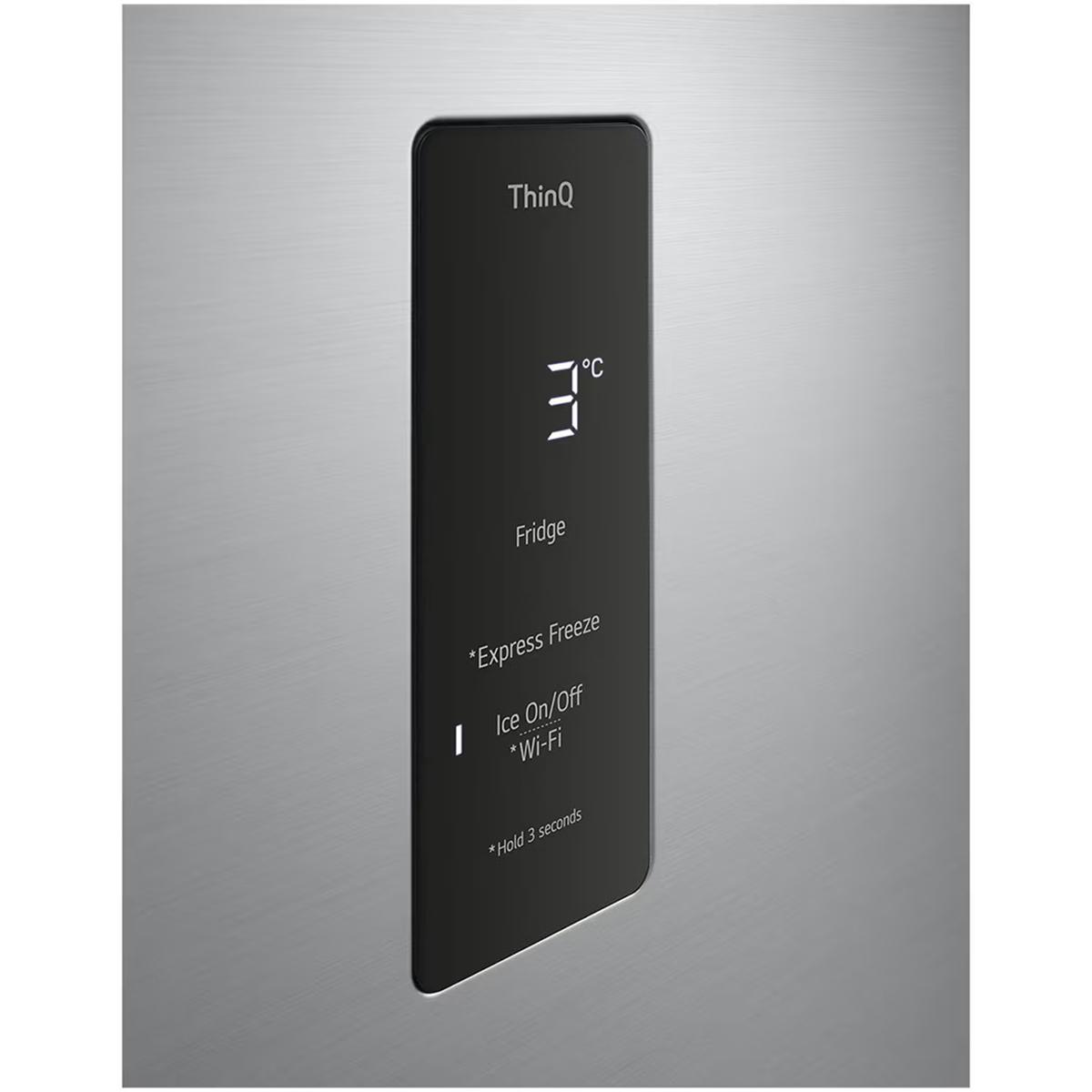 Heladera Top Freezer 395L LG Smart Inverter VT40MPY Thinq Plata
